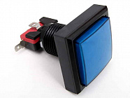 Кнопка GMSI-2B-S  синяя, 44мм, no(nc)+nc(no), LED 12В, 125/ 250VAC, 5A, Китай