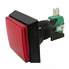 Кнопка GMSI-2B-S красная, 50мм, no(nc)+nc(no), LED 12В, 125/ 250VAC, 5A, Китай