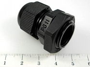 КАБЕЛЬ  ВВОД PG-11 черный,  IP54,  диам.отв.под кабел.ввод 18мм. / резьба PG11 / диам.каб. от 5 до 10мм., Китай