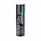 Аккумулятор  LiIo 3.7V 2000mAh LI18650-2000NP-PK1, [3,7В] [2000мАч] [18х65мм][цилиндр], Robiton