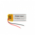 Аккумулятор  Li-Po 3.7V  100mAh LP401230, [3,7В][100мАч][30*12*4мм][с провод./плоский][с защитной платой], Robiton