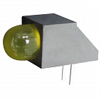 L-1503CB/1YD,  5мм с держателем/желтый/588нм/5-20мкд/60°, Kingbright