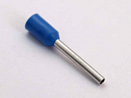 Наконечник DN00712(LT07512) синий, торцевой трубчатый, с изоляцией, 1,2x12mm; сеч. пров.: 0,75 мм2 (18 AWG), Китай
