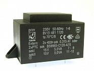 Трансформатор BVEI 481 1120, (HTR7115-2) [10VA][230V][ 2x15V/ 2x333mA], HAHN