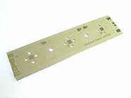 Плата для светодиода PN MODULE 3 Oslon, Плата-линейка белая на  3 Led  Osram  Oslon;  pad NTC; с шунтом, ZMC