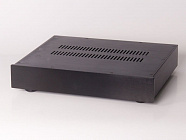Корпус для аудио AL4307 black, 430*70*308 , алюминий 1,5м, лицевая панель алюминий 8мм, Китай