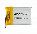 Аккумулятор  Li-Po 3.7V  130mAh LP232635, [3,7В][130мАч][35*26*2,3мм][с провод.+ контр.заряда][плоский], Robiton