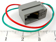 TJ4P2C розетка с проводом (202) 102 616E,  , CZT