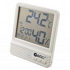 Термометр-гигрометр-будильник WS-3  (метеостанция),  [темп.-50...+70°C. влаж.10-90%.][ Питание 1- AAA], GARIN