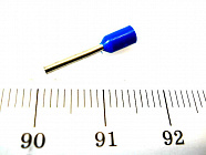 Наконечник DN00510(LT05010) синий, торцевой трубчатый, с изоляцией, 1x10mm; сеч. пров.: 0,5 мм2 (20 AWG)   , Китай