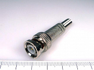 BNC штекер (BNC-PP) на RG-59, пайка,   с пружиной, Китай