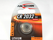 Батарейка LiBAT CR2032 ANSMANN (5020122) ,  3В. / 20мм.*3,2мм. / дисков., ANSMANN