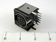 MDN-9J розетка на печатную плату, металл,  , AUK