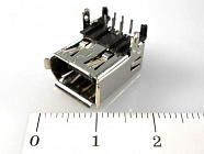 IEEE 1394 01  (IEE 6FH/S) розетка на плату, пайка, Китай