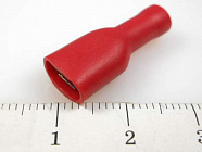 Наконечник кабельный FDFD2-250 красный, ножевой (гнездо), полностью в изоляции, 0.8х6.35мм, сеч. пров. 1.5-2.5мм2  , YCD