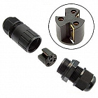 Разъем SZC-3-M20 (d=4-7mm)  герметичный (IP68),  250V/10A, -40...+95 °С, Китай