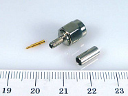 SMA штекер (SMA-C174P) на RG-174, обжим, Резьба : 1/4-36UNS-2B , Китай