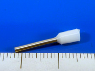 Наконечник DN00712(LT07512) белый, торцевой трубчатый, с изоляцией, 1,2x12mm; сеч. пров.: 0,75 мм2 (18 AWG), Китай