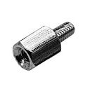Стойка PCHSN- 7 (H-L0700-1300-5-03-1N1W) шестигранная, 7mm, M3, латунь никелированная, CONNFLY