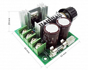 Регулятор скорости DC двигателя, 12-40В, 400 Вт, 12-40VDC, макс.ток 10А, (pwm 10A) (98164)(EM-723), Китай