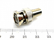 Переходник BNC штекер - RCA гнездо (BNCP-RCAJ),  , Китай
