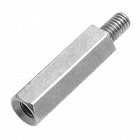 Стойка H-L 1500 2100-5-03-1N1W(DA5M3*15)(PCHSN-15) шестигранная, 15mm, М3, никель, CONNFLY
