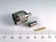 N штекер (N-C59P) на RG-59, обжим,  , Китай