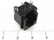 TJ6P2C розетка в плату 51-03(5124-6P),  , CZT