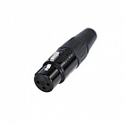 CANNON (XLR) REAN Connectors RC3F-BAG розетка, 3 контакта , XLR,Диаметр кабеля 4 - 7 мм, REAN