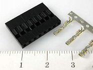 BLS-1X08 (L-KLS1-540A-1x08-H) розетка обж., БЕЗ контактов (контакты 178228, 201995)/ шаг 2,54мм./макс.допуст.ток: 3А.  , KLS