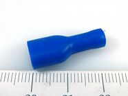 Наконечник кабельный FDFD2-250 синий, ножевой (гнездо), полностью в изоляции, 0.8х6.35мм, сеч. пров. 1.5-2.5мм2   , YCD