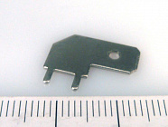 Клемма на плату под фастон 6.3мм угловая (DJ617-6.3) ,  (TA-MR1), Китай