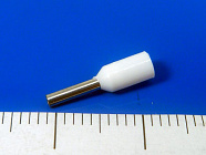 Наконечник DN00706(LT07506)  белый,  торцевой трубчатый, с изоляцией, 1.2x6mm; сеч. пров.: 0,75 мм2 (18 AWG)  , Китай