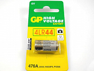 Батарейка 4LR44 (476A-C1) GP,  6В. / '476A' / '1325' / 'PX28A' / 25,1мм.*12,5мм. / Щелочн., GP