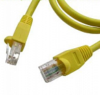 Патчкорд RJ45 1m желтый, (RJ-45 UTP Cat5e stranted ), Китай