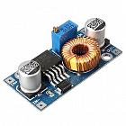 Преобразователь DC-DC понижающий на XL4015, с регулятором тока, 4-38/1.25-36В,  вх.4-38В, вых.1,25-36В, вых.ток  регулируемый  0-5A.  (98195)