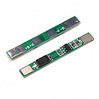 Плата защиты Li-ion батарей (BMS 1S 3.7V 3A), 1 ячейка, до 3А (1S02), Китай
