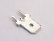 Клемма на плату под фастон 6.3мм (DJ621-6.3), Китай