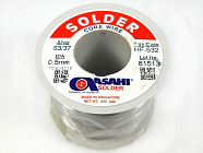 ПРИПОЙ ASAHI  Sn63Pb37  0.5мм  250г, RMA безотмывочный флюс HF532, ASAHI