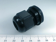 КАБЕЛЬ  ВВОД PGB13.5-12B чёрный,  d входящего кабеля : 6-12.5 мм; d уст.отв.: 20,4мм , Китай