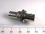 Переходник BNC гнездо - BNC гнездо на блок, гайка (BNC-IB), Китай