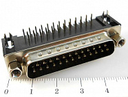 DRB-25M-A  вилка на плату угловая,  , Китай
