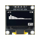 Дисплей OLED 128X64 white new SSD1306 4032W,  для Arduino,  3-5V DC, 26*25*4.1мм,  символы белые (4032W), Китай