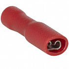 Наконечник кабельный 10-0078  (РППИ-М 1.5-(2.8)), красный, ножевой (гнездо), изолированный, 0.8х2.8мм, сеч. пров. 0.5-1.5мм2 , Китай