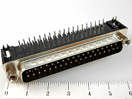 DRB-37M-A  вилка на плату угловая,  , Китай