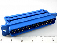 DI-37M  вилка на шлейф пластик,  , AUK