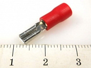 Наконечник кабельный FDD2-110(5) красный,  ножевой (гнездо), с изоляцией, 0.5х2.8мм, сеч. пров. 1.5-2.5мм2 , YCD