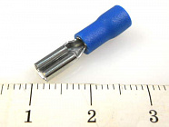 Наконечник кабельный FDD1.25-110(8) синий, ножевой (гнездо), с изоляцией, 0.8х2.8мм, сеч. пров. 0.5-1.5мм2 
