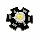 Светодиод мощный 3WR 3.6V 100-120LM 6500-7000K, белый холодный, Китай