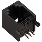 TJ1A-6P6C (KLS12-124-6P6C-W/O-1-01) роз.телефонная  в плату, KLS